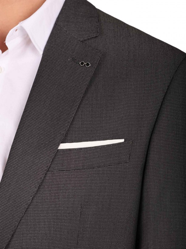 Traje micro estampado regular fit