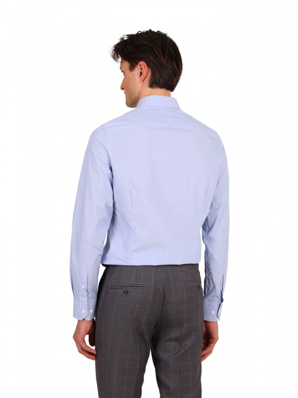 Slim fit plain classic shirt