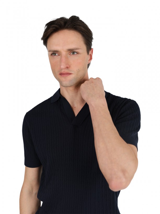 Polo 100% algodão com gola Polo 100% algodão com gola