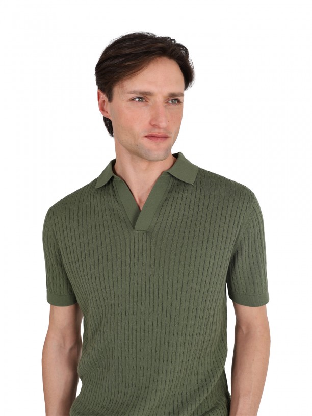 Polo 100% algodão com gola Polo 100% algodão com gola