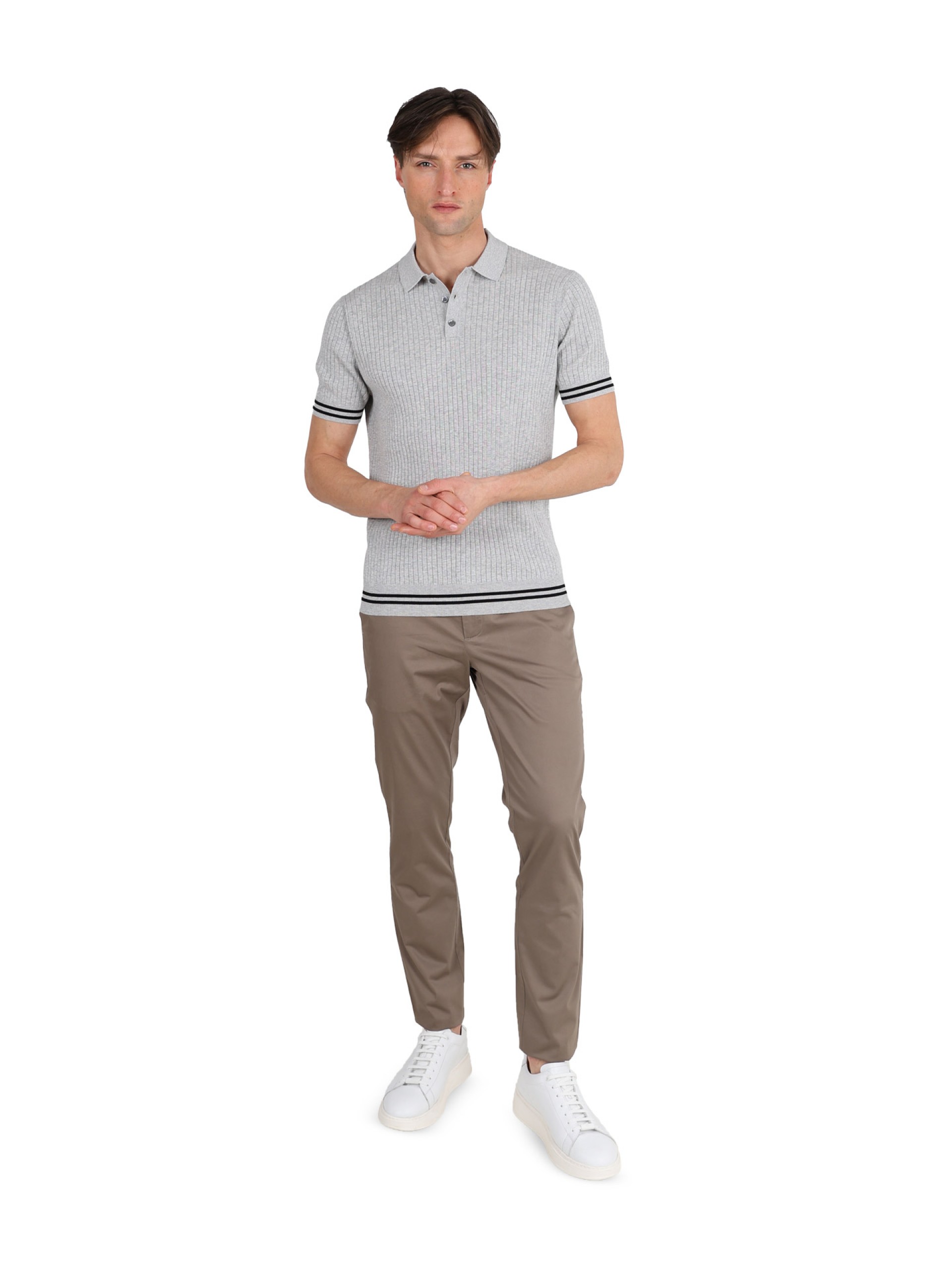 Short-sleeve polo shirt 100% cotton