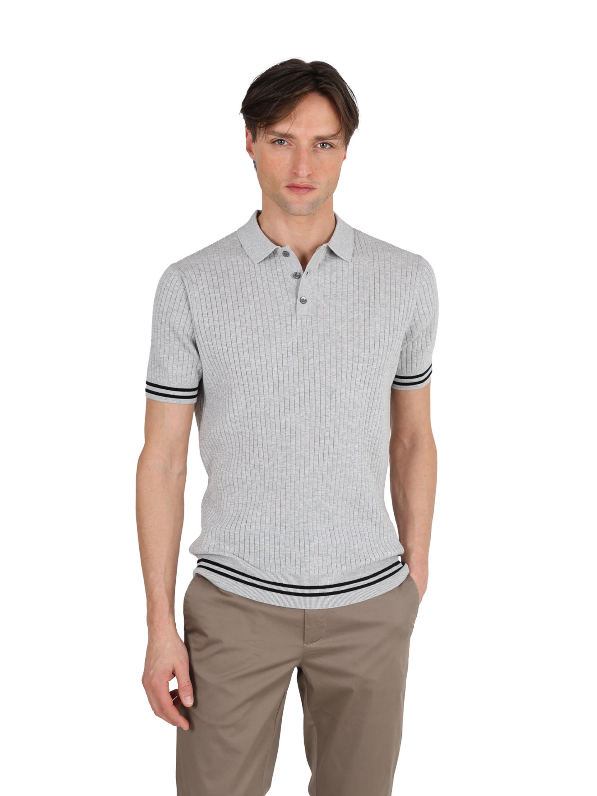 Short-sleeve polo shirt 100% cotton