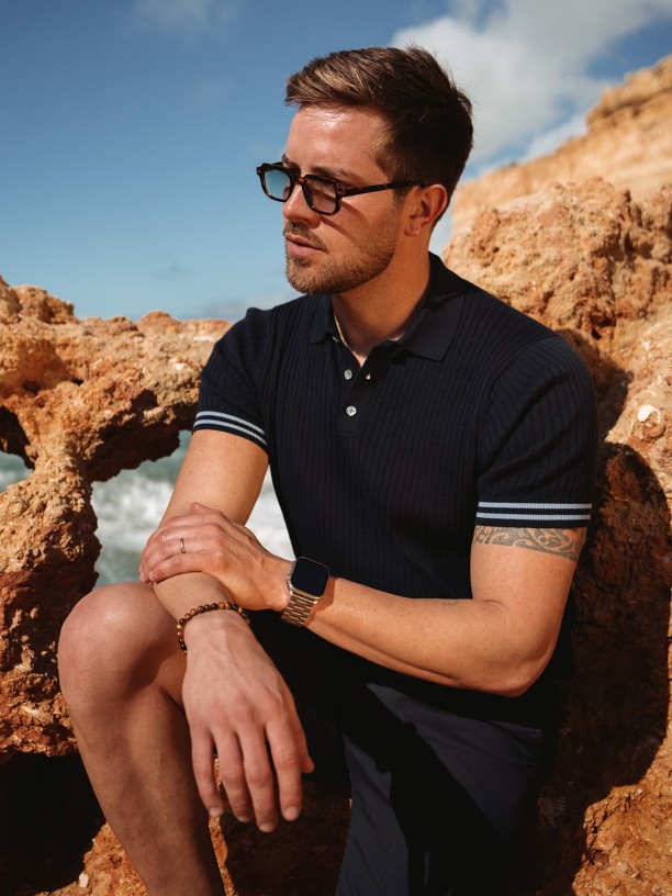 Short-sleeve polo shirt 100% cotton