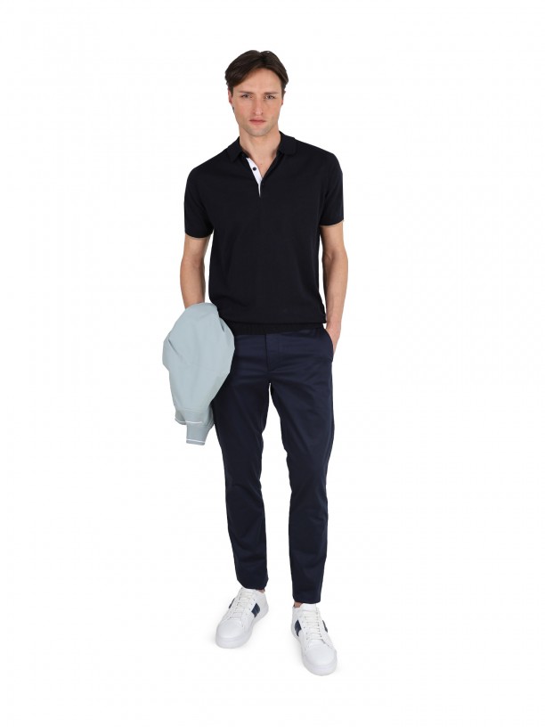 Short-sleeve polo 100% cotton