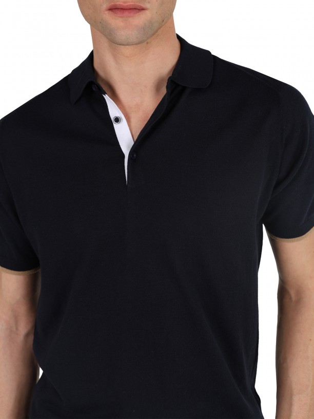 Short-sleeve polo 100% cotton