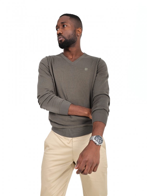 Camisola de malha 100% algodão Camisola de malha 100% algodão
