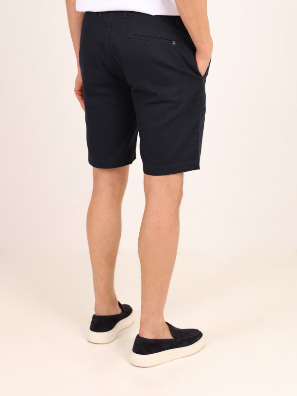 Bermudas tipo chino de algodão Bermudas tipo chino de algodão