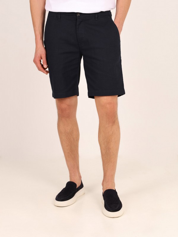 Cotton chino-style shorts