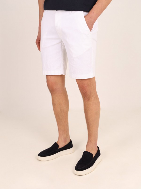 Bermudas tipo chino de algodo