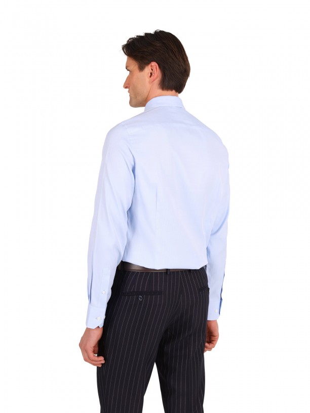Camisa lisa slim fit