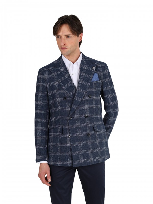 Blazer Cruzado de Lino y Algodn