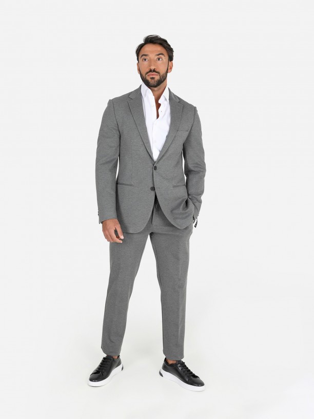 Fato slim fit elstico
