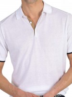 Polo manga curta 100% algod�o