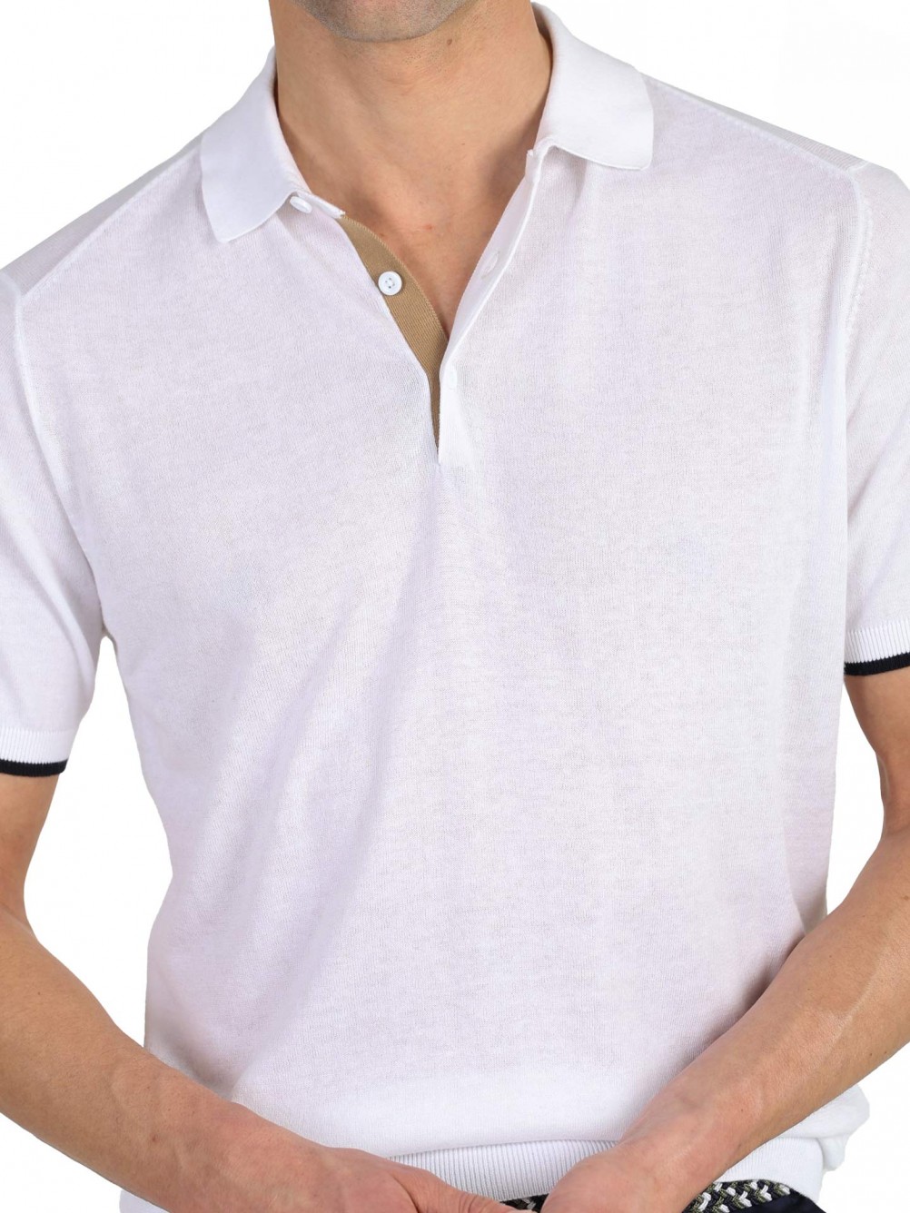 Polo manga curta 100% algod�o