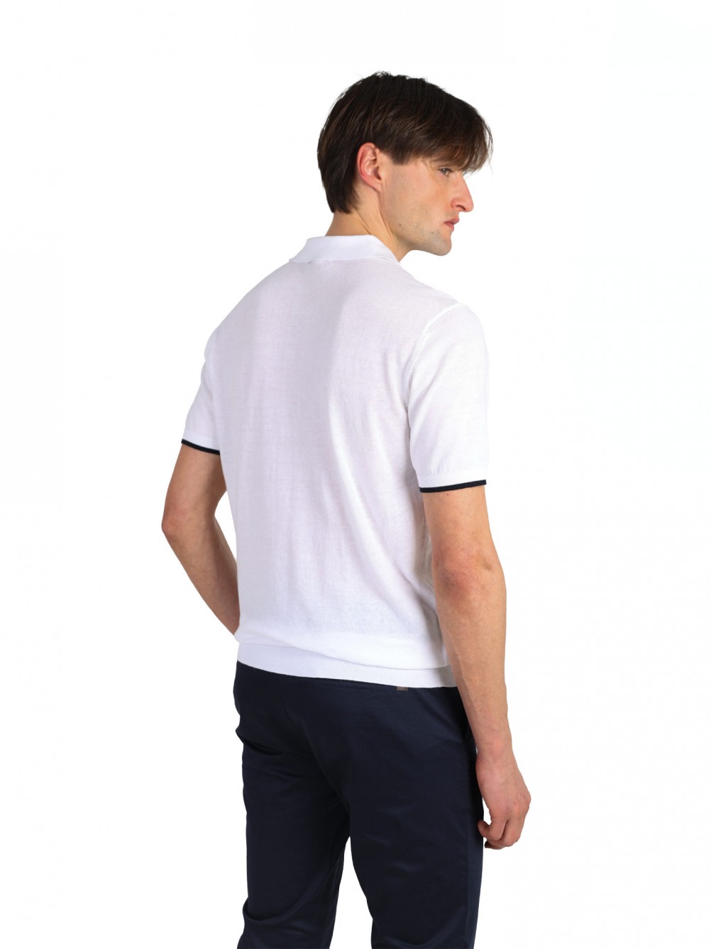 Polo manga curta 100% algod�o