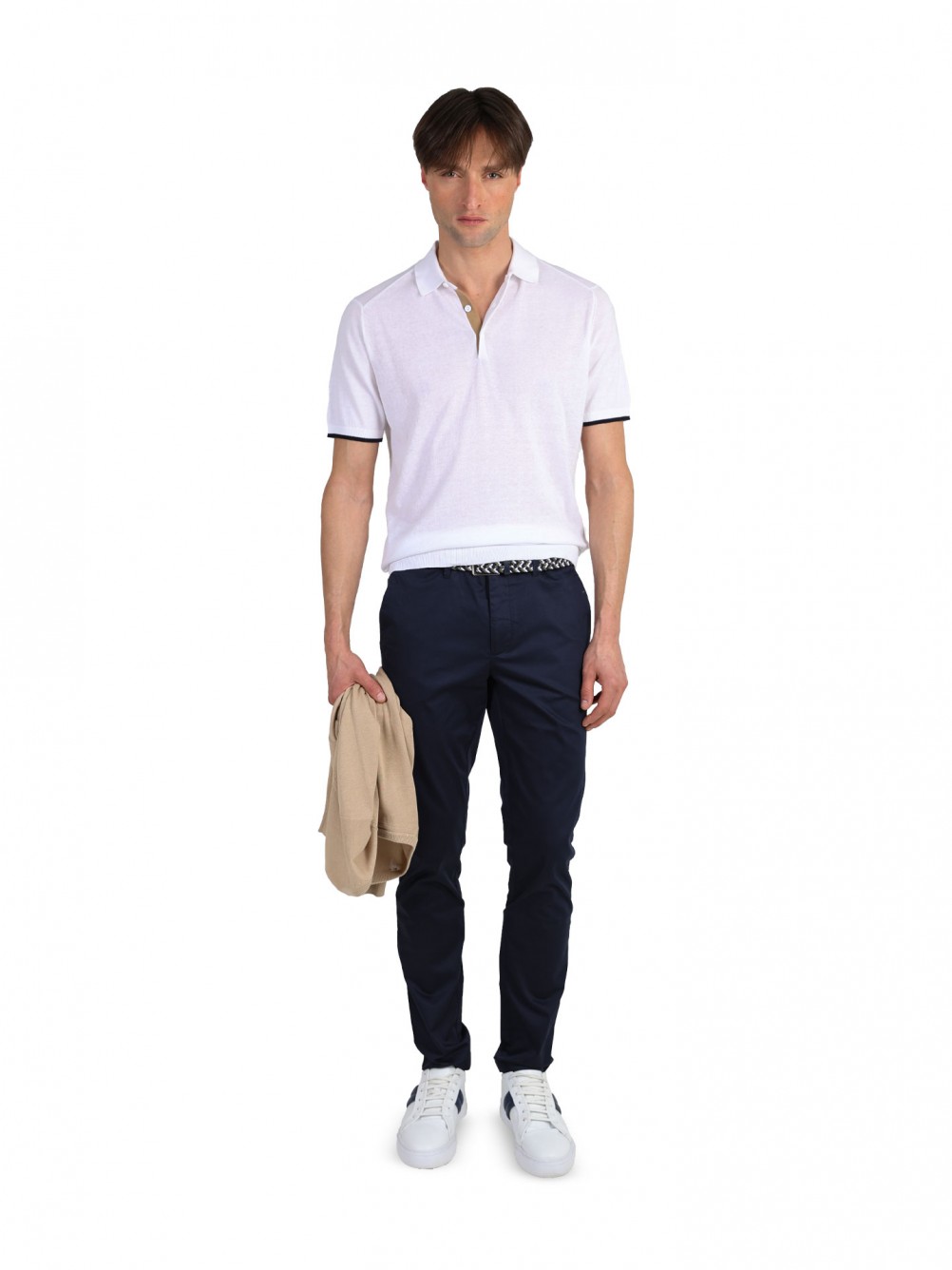 Polo manga curta 100% algod�o