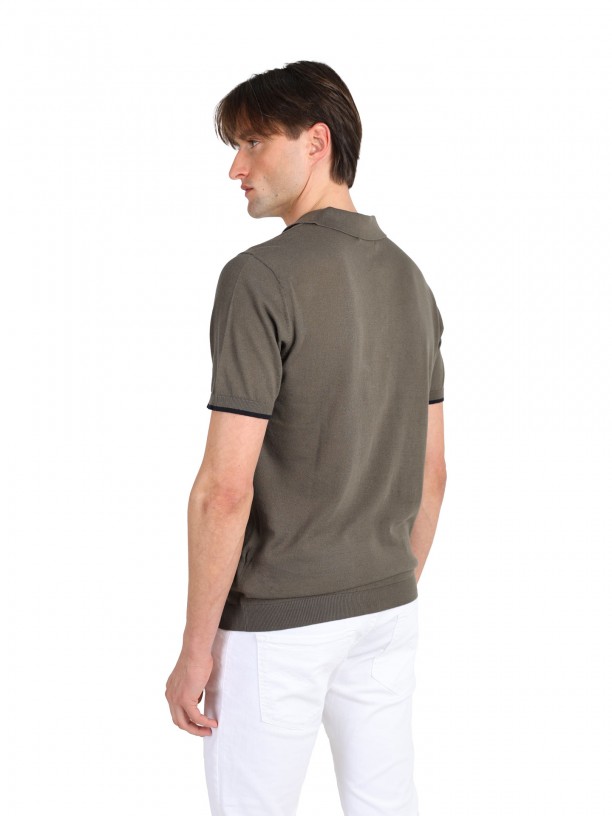 Short-sleeve polo 100% cotton