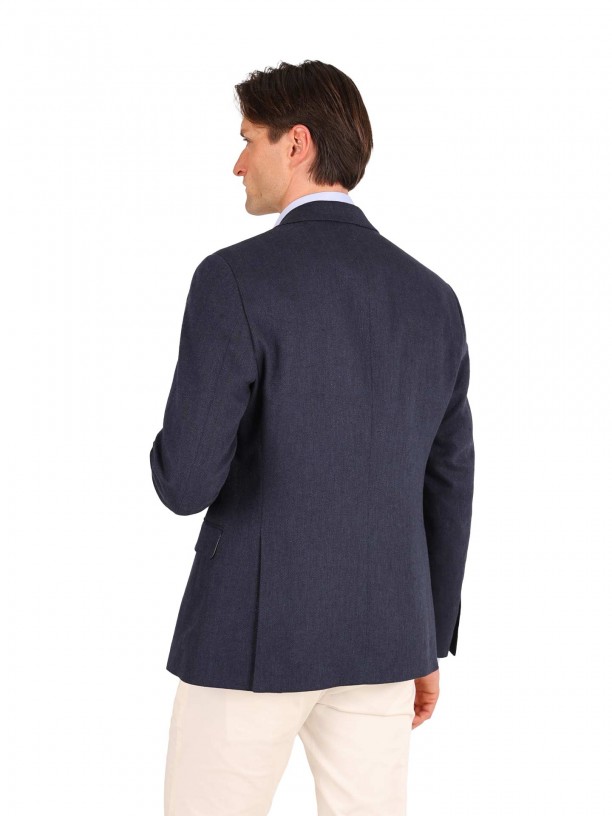 Blazer de linho e algodo