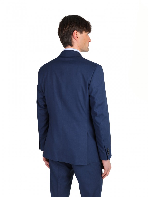 Plain regular fit suit