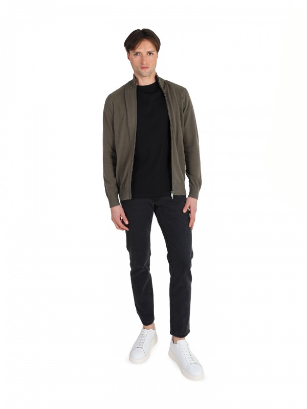 100% cotton knitted jacket