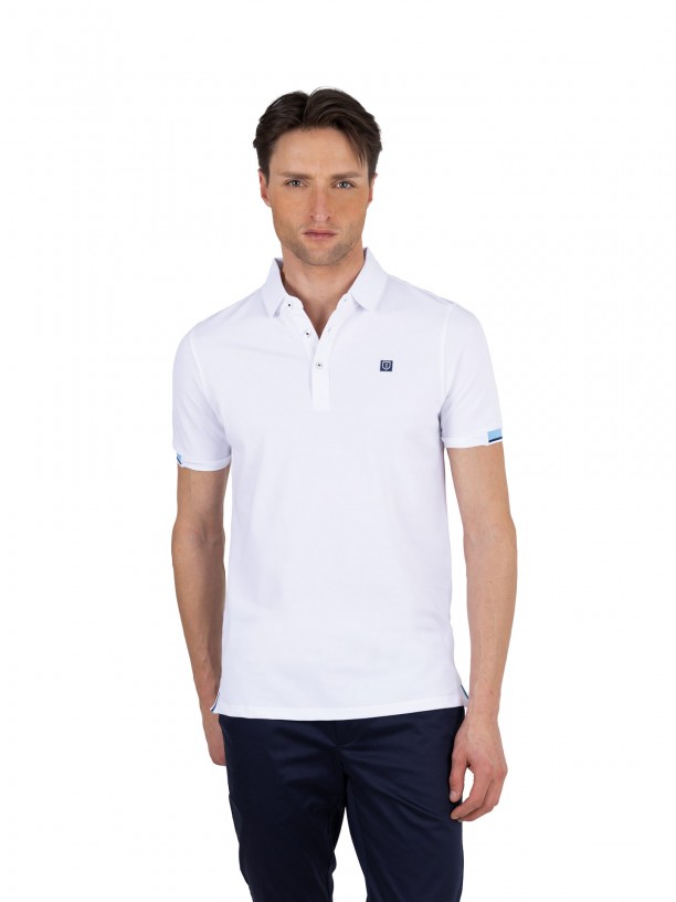 Polo piqué de algodão Polo piqué de algodão