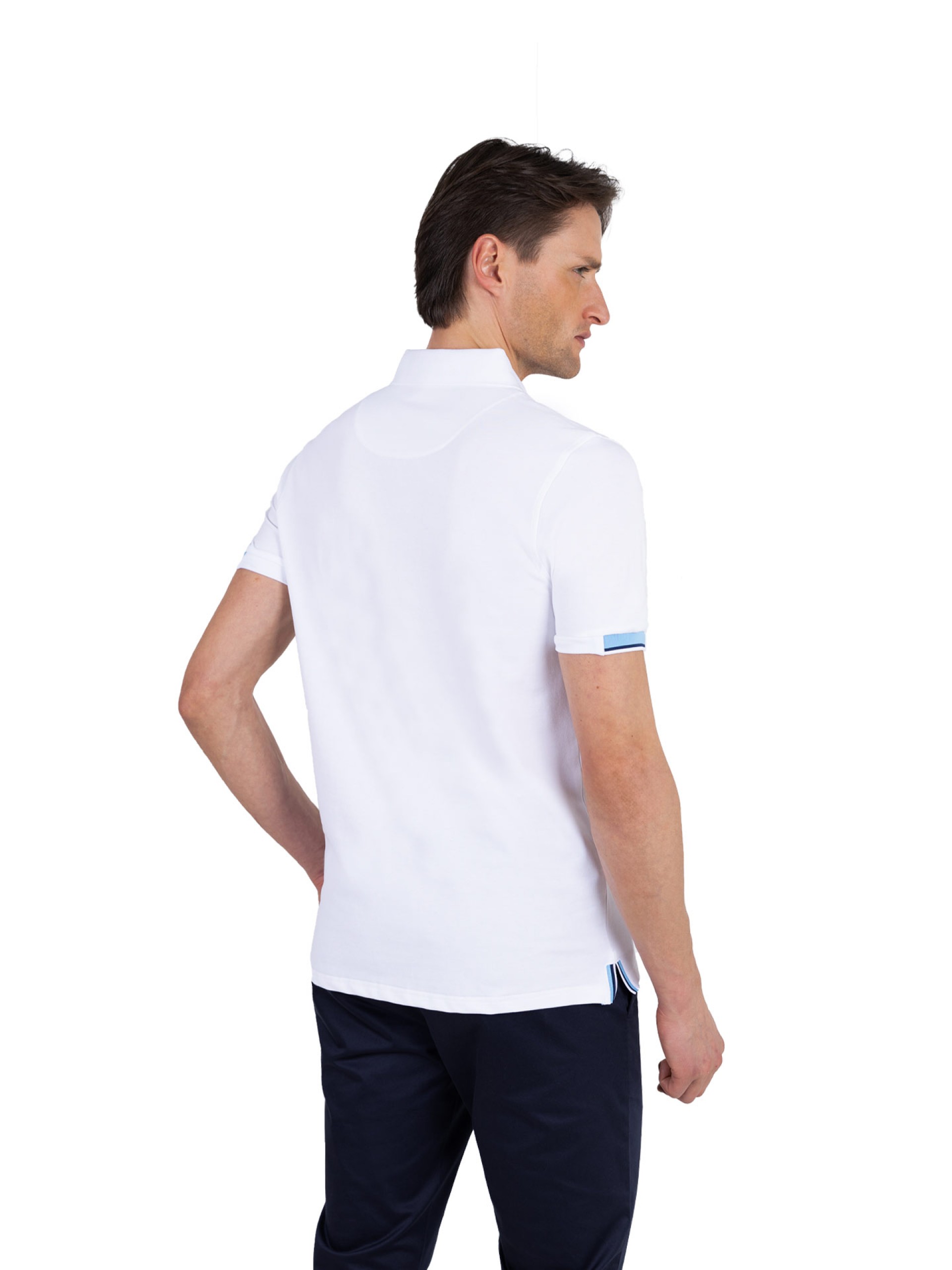 Polo piqué de algodão