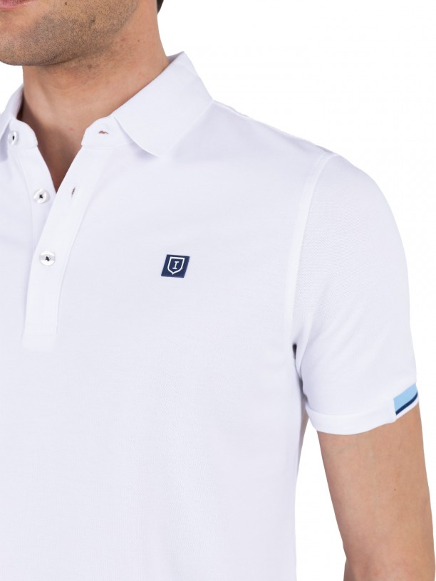 Polo piqué de algodão Polo piqué de algodão