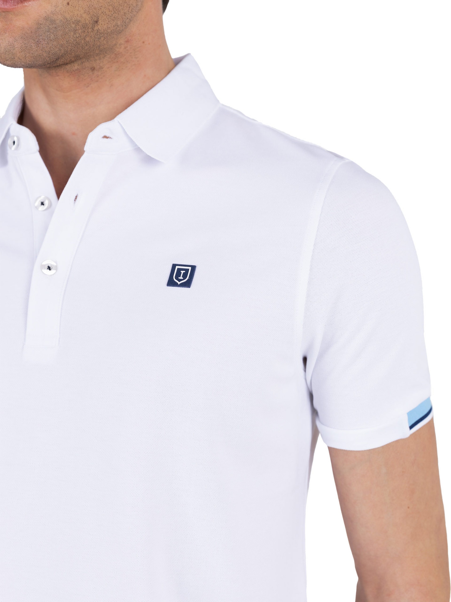 Polo piqué de algodão