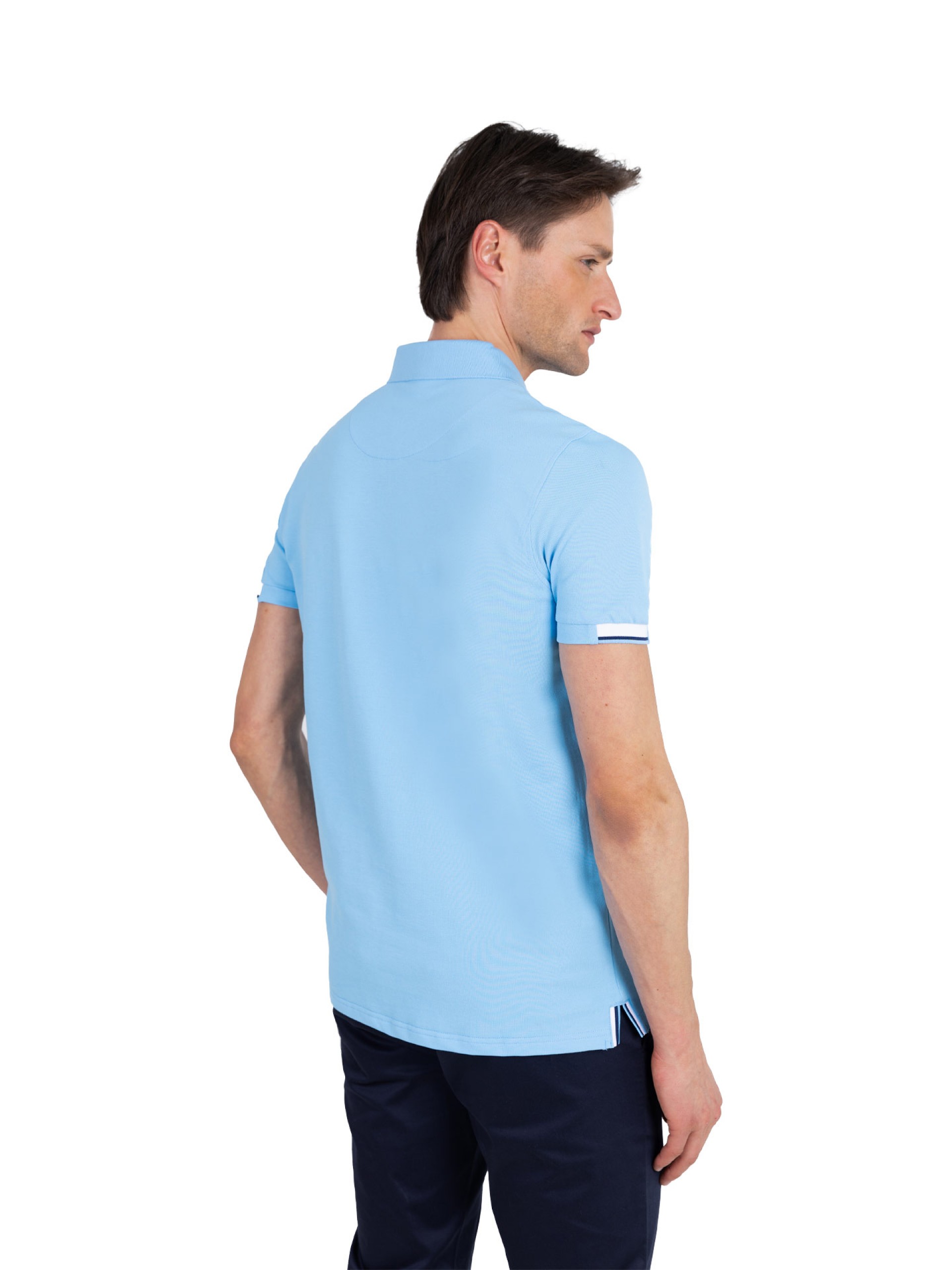 Polo piqué de algodão