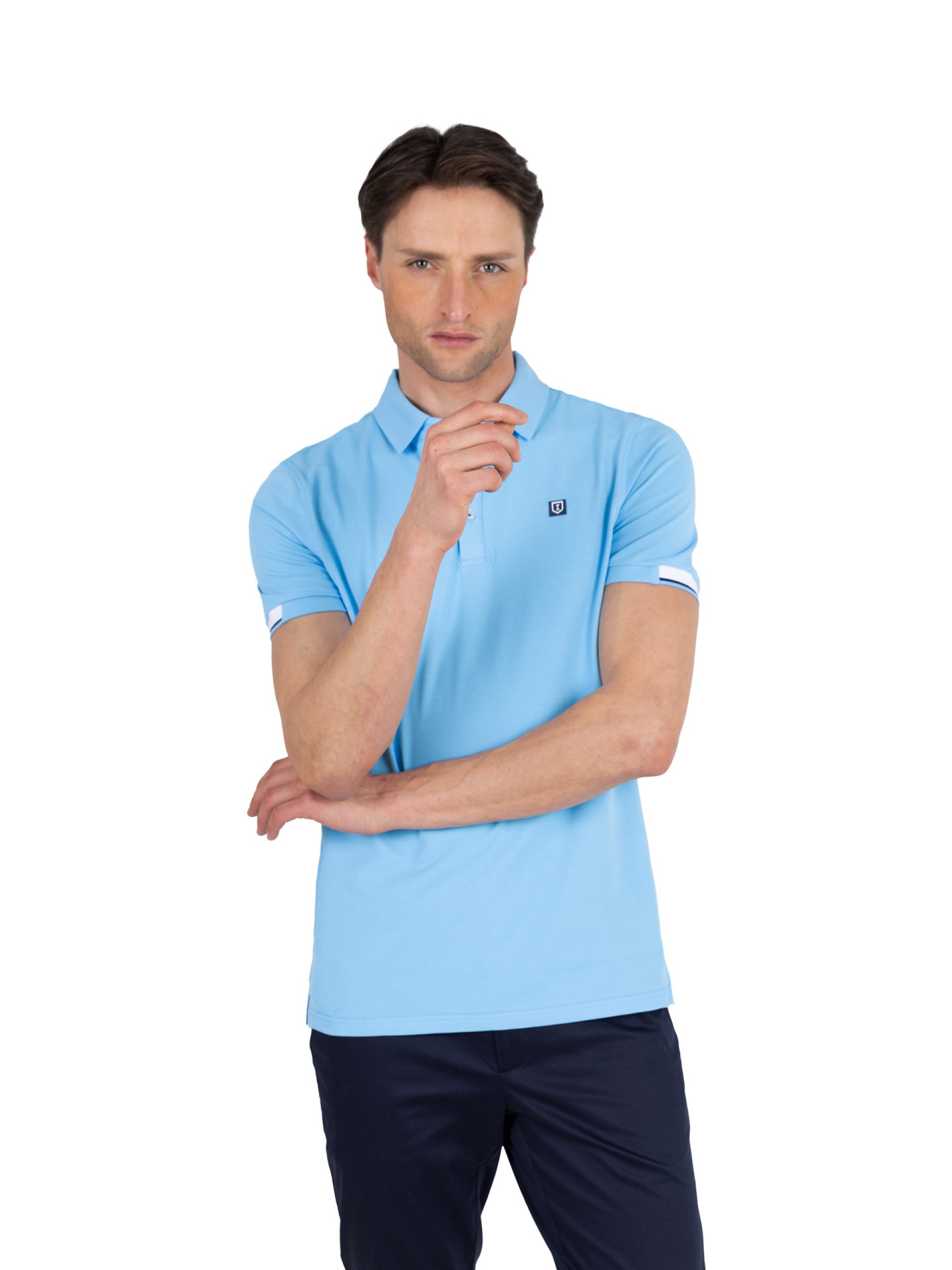 Polo piqué de algodão