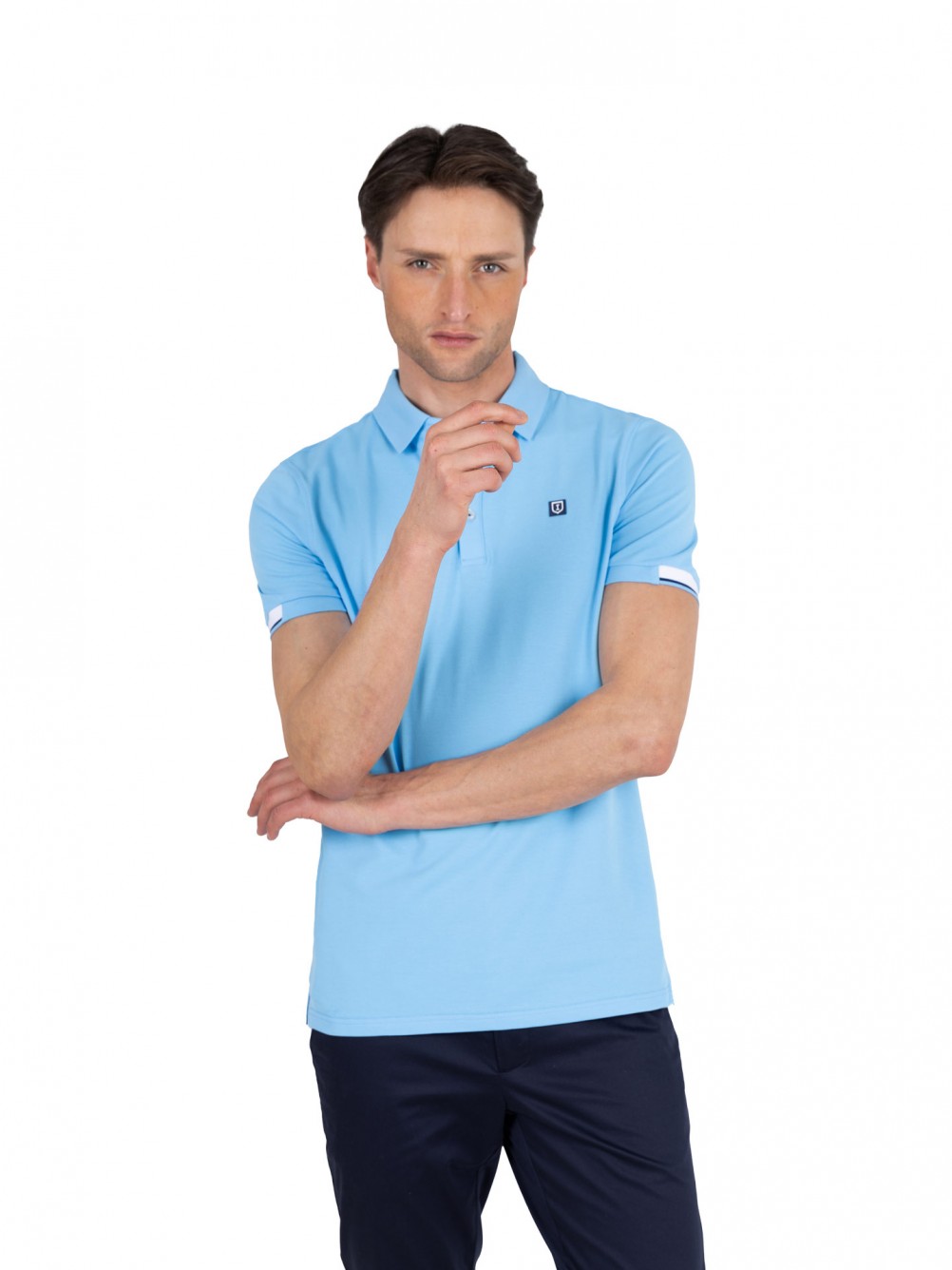 Polo piqué de algodão