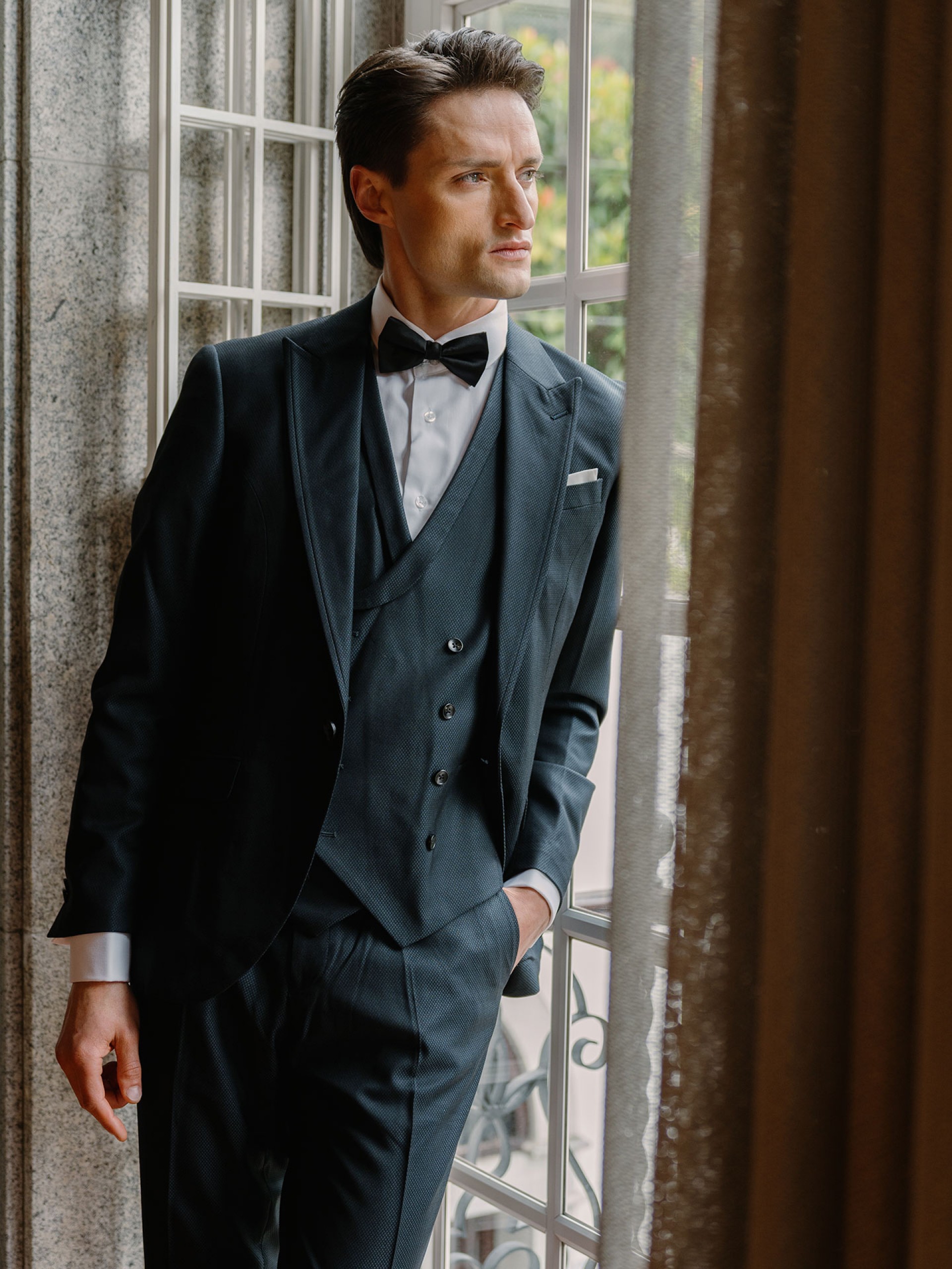 Ceremony suit with Slim Fit waistcoat