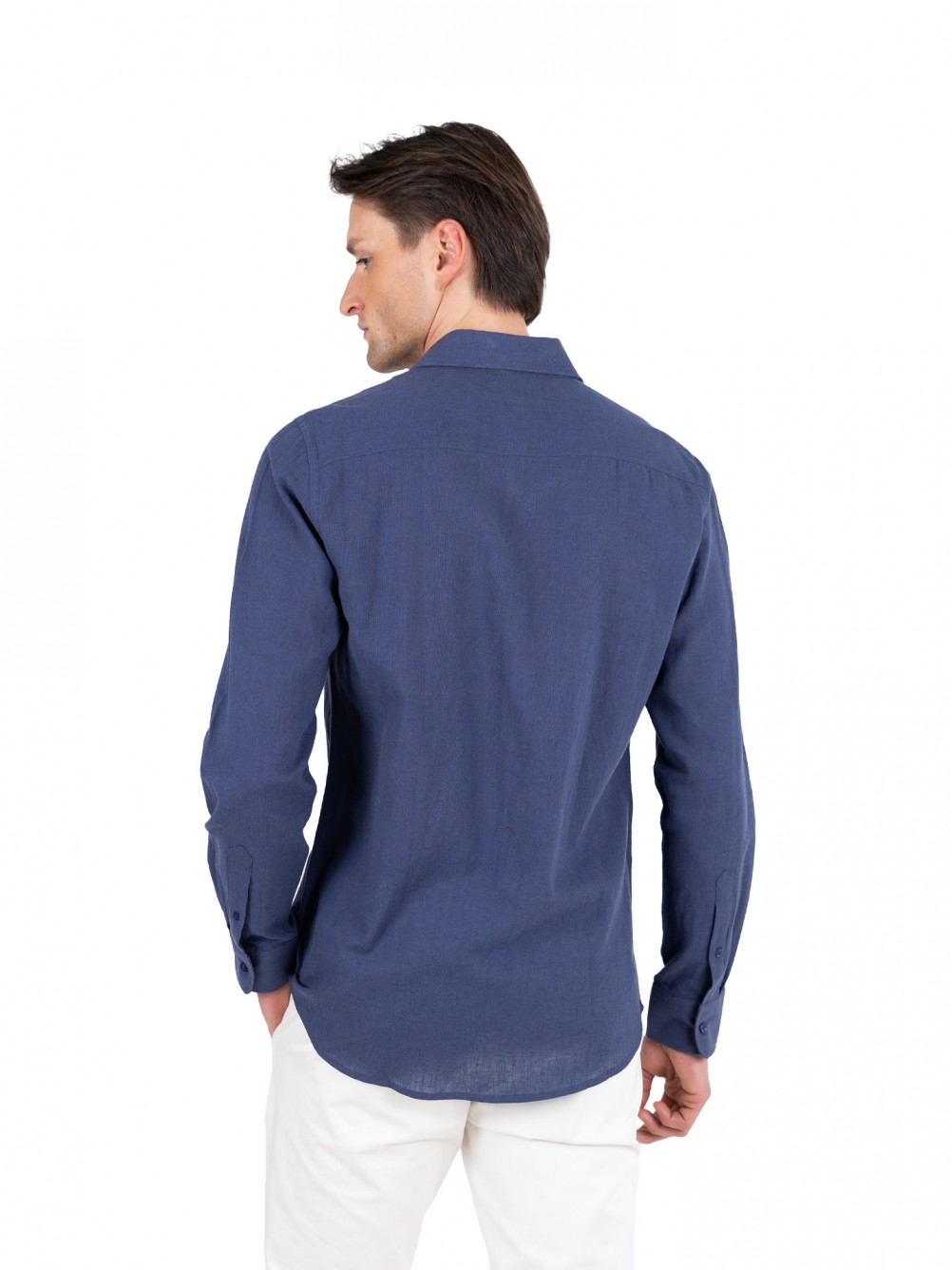 Camisa de linho e algod�o