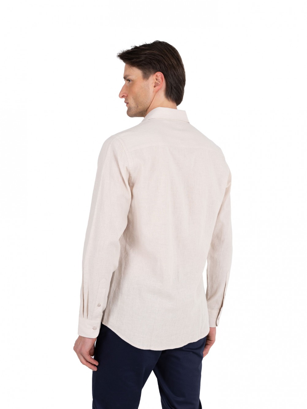 Camisa de linho e algod�o