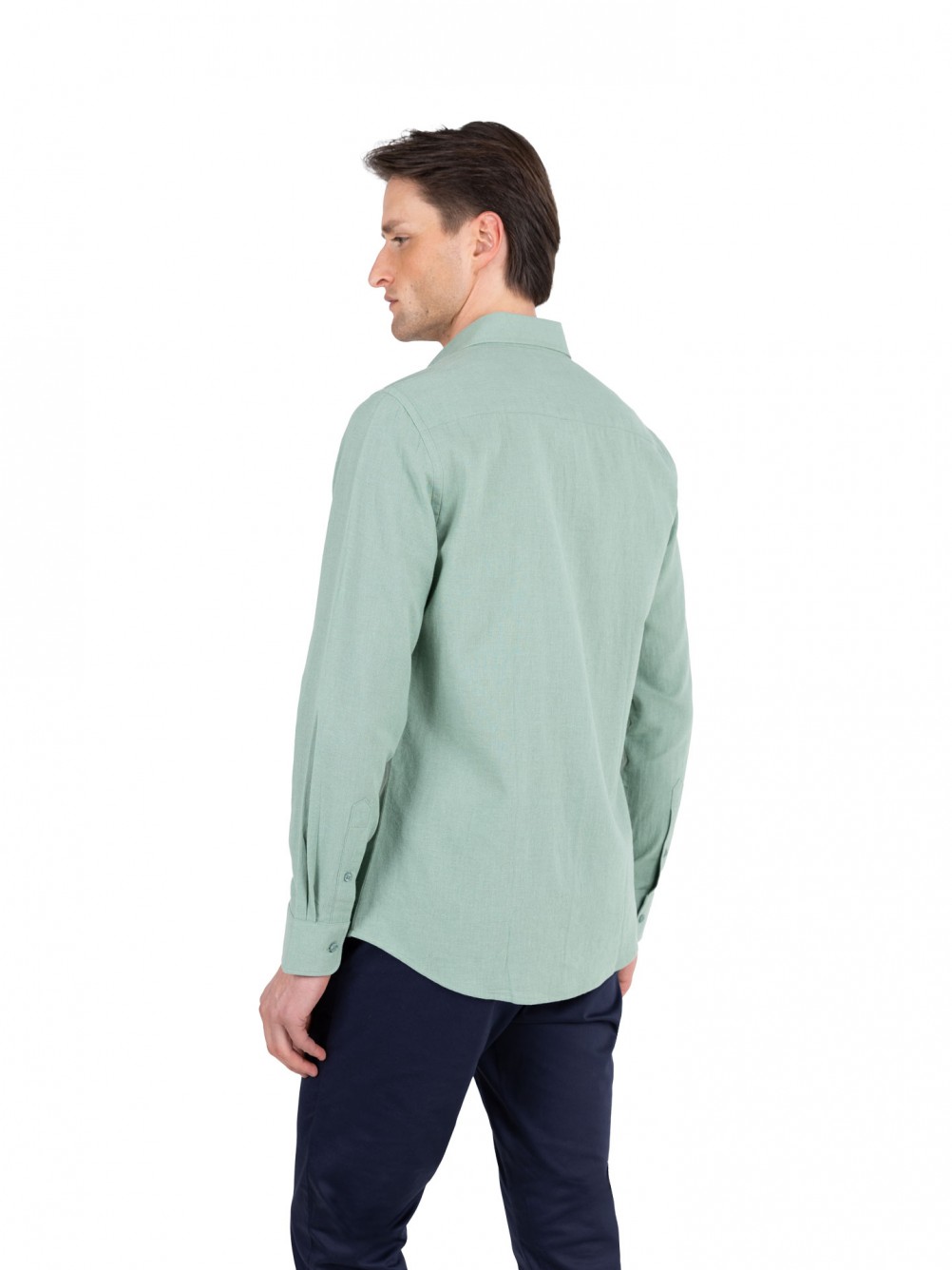 Camisa de linho e algod�o