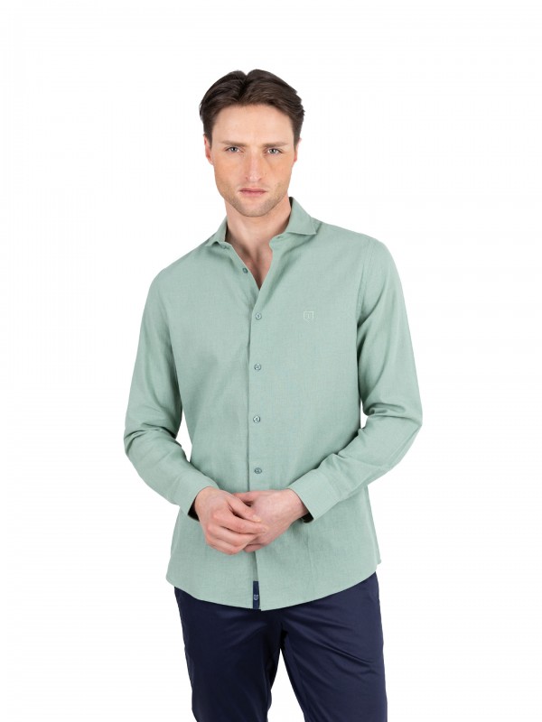 Camisa de lino y algodn
