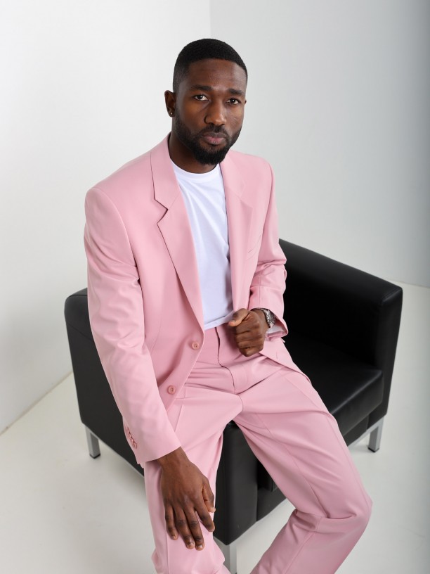 Plain oversized-cut suit Plain oversized-cut suit