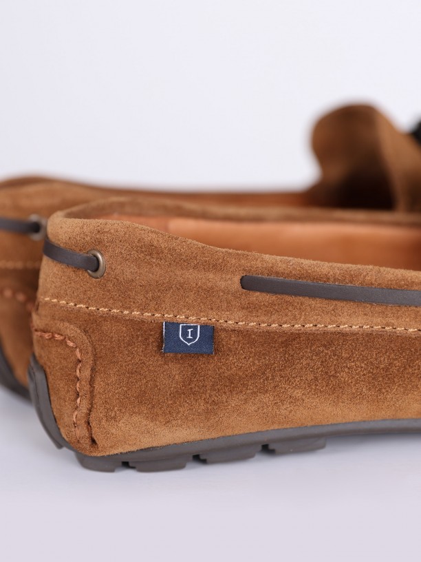Mocassin casual de pele Mocassin casual de pele