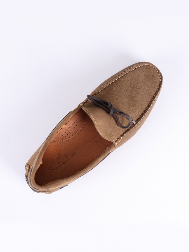 Mocassin casual de pele Mocassin casual de pele