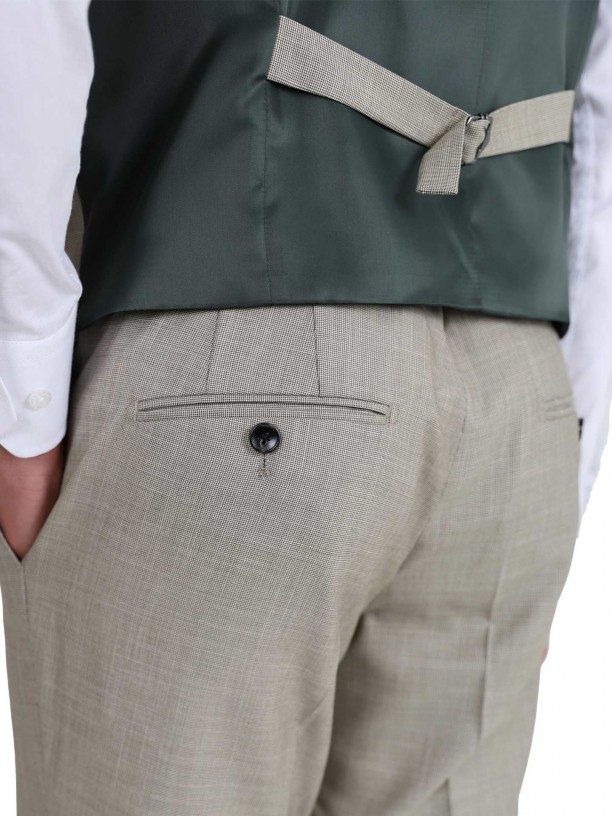 Fato de micro padrão slim fit Fato de micro padrão slim fit