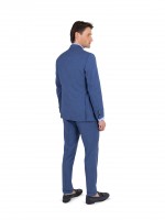 Fato liso slim fit com colete