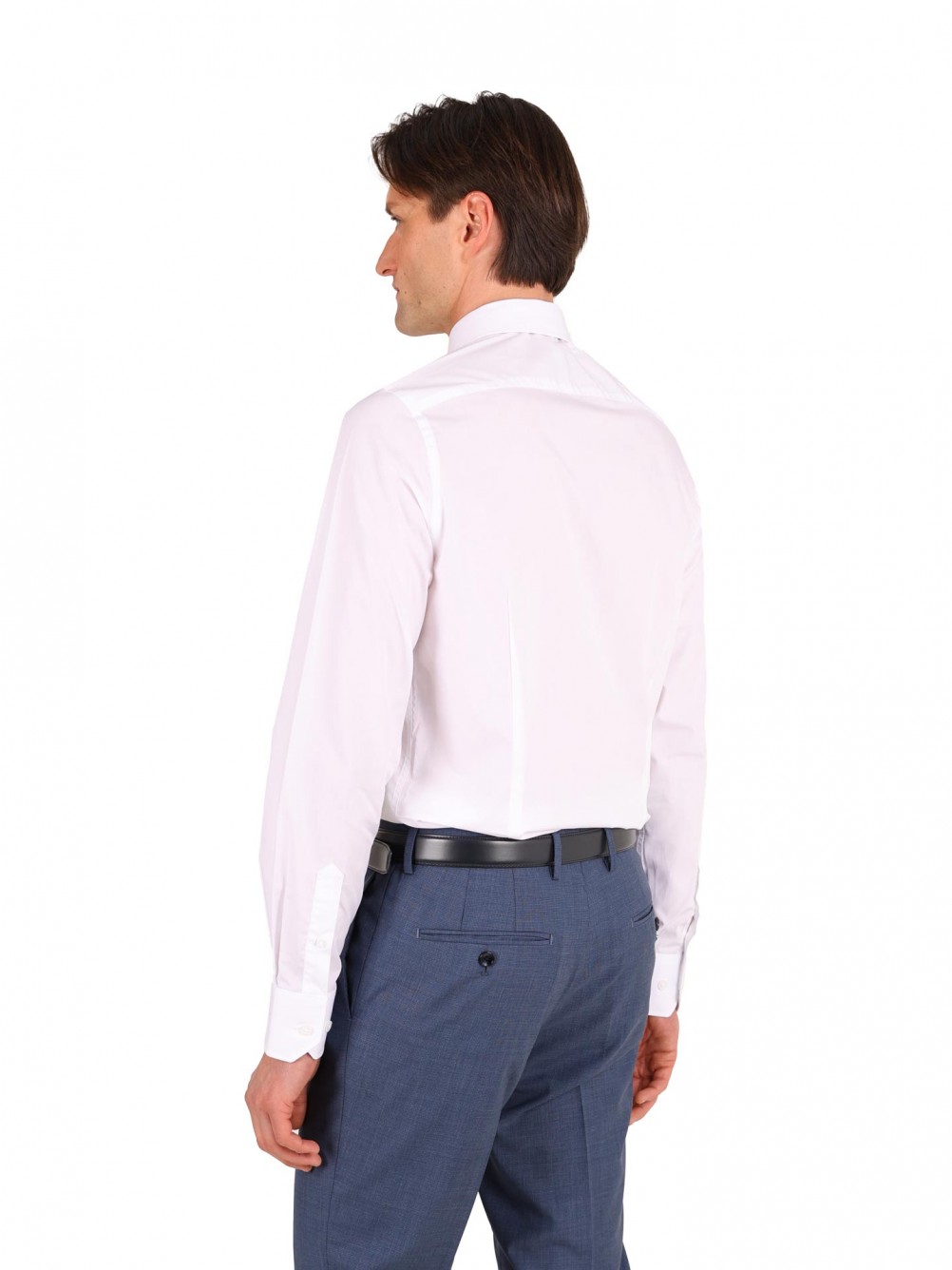 Camisa cl�ssica slim fit 100% algod�o