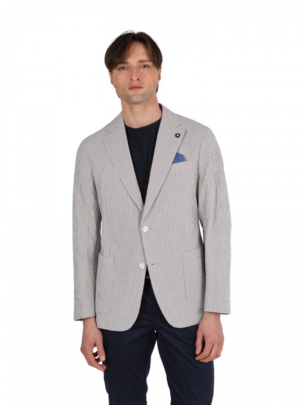 Blazer casual a rayas