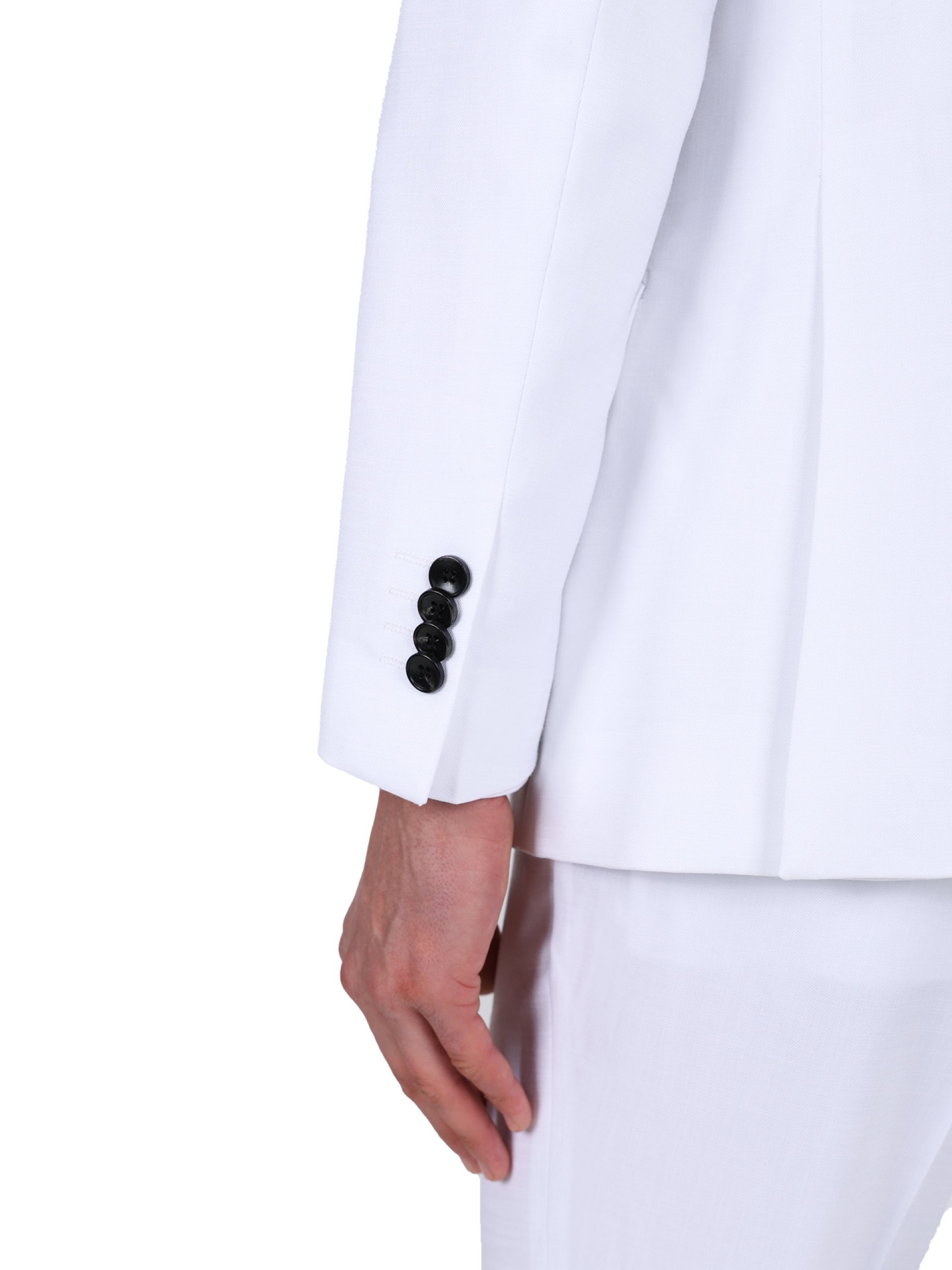 Plain slim fit suit with waistcoat