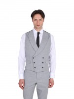 Fato liso slim fit com colete Fato liso slim fit com colete
