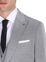 Fato liso slim fit com colete Fato liso slim fit com colete