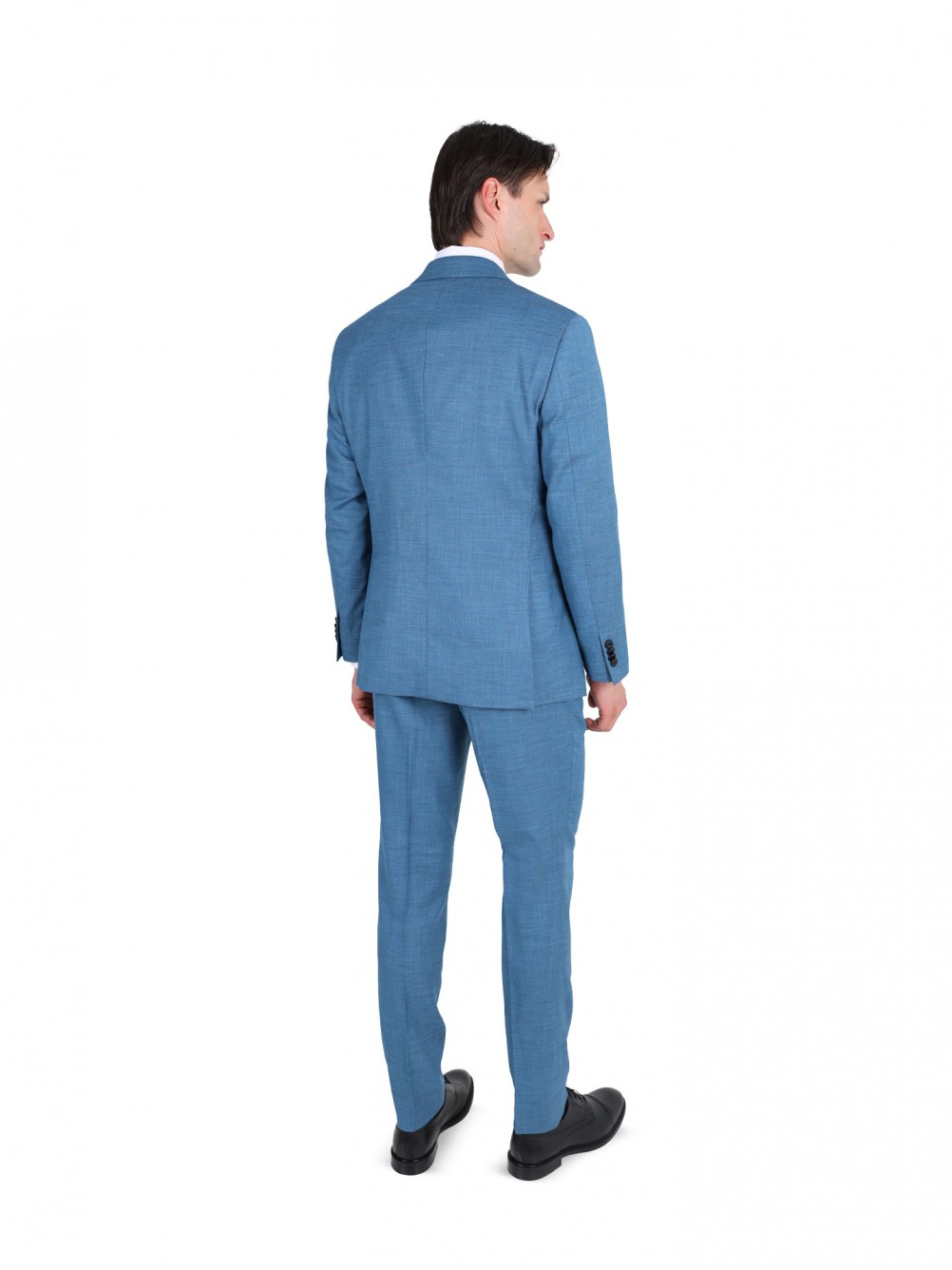 Fato liso slim fit com colete