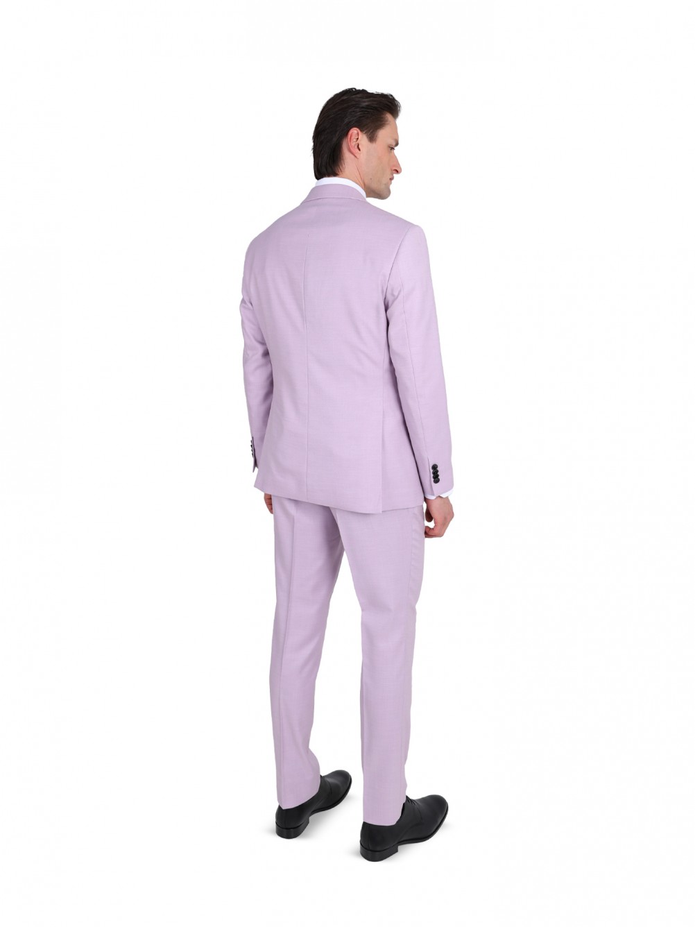 Fato liso slim fit com colete