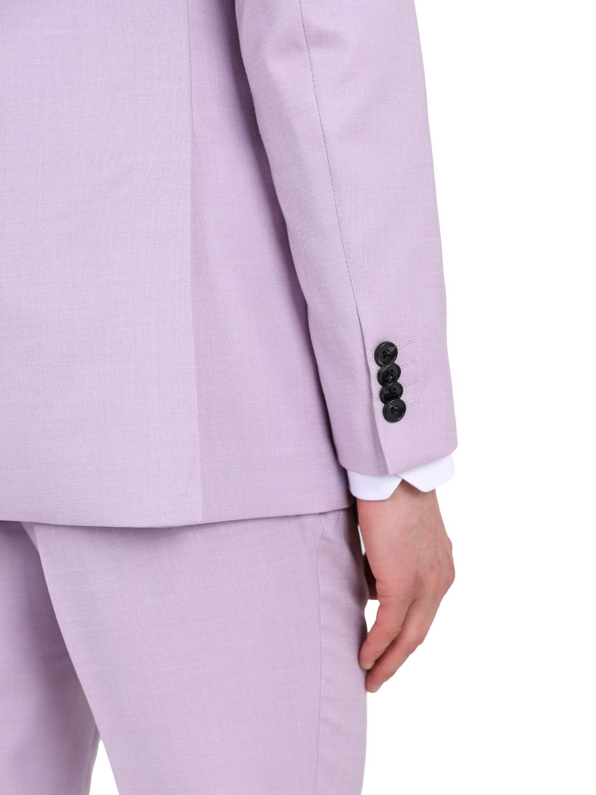 Plain slim fit suit with waistcoat