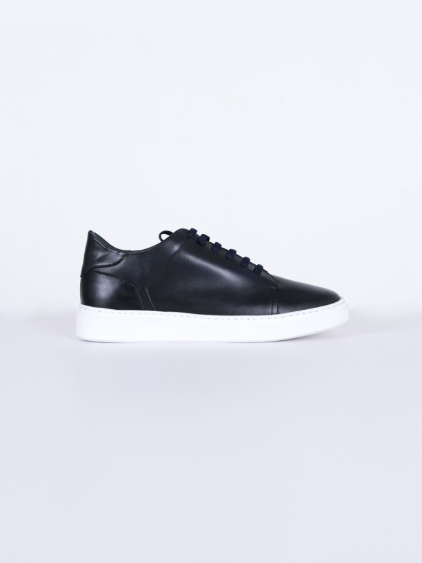Polished leather sneakers Polished leather sneakers